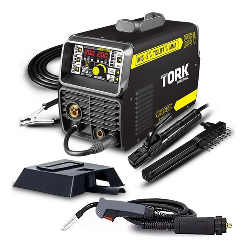 Maquina Solda Inversora Mig Mma Tig 200 Amperes 3 Em 1 Tork