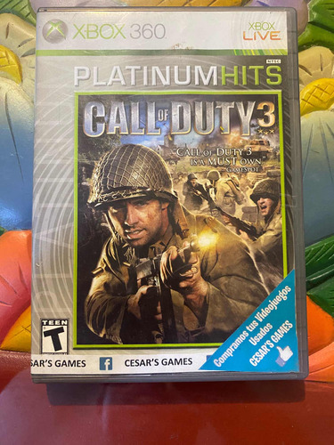 Call Of Duty 3 Xbox 360