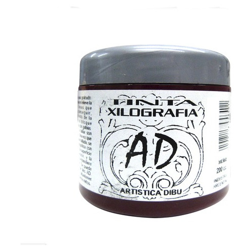 Tinta Xilografia Grabado Pote 200ml Ad