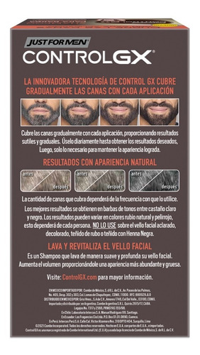 Just For Men Control Gx Kit - 3 Shampoos Desvanecedores