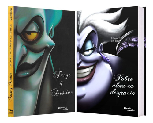 2 Libros Villanos Disney Hades + Úrsula