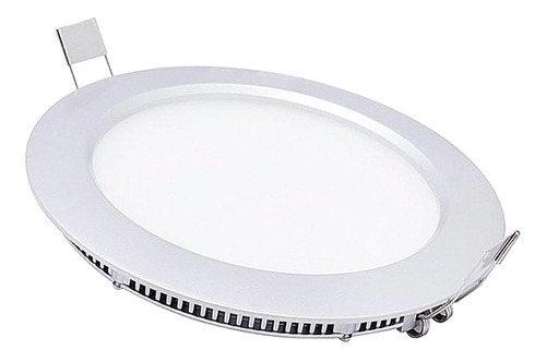 Imagen 3 de 10 de Panel Led 9w Redondo Incrustar 6500k Luz Blanca