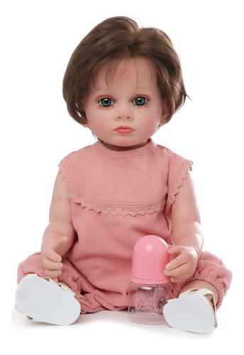 Muñeca Recién Nacido Reborn Bebédesilicona Realista 55cm