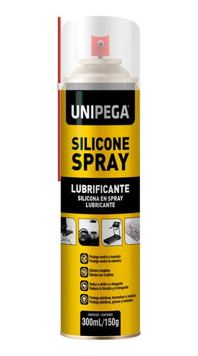 Silicona En Spray Unipega 300ml El Insuperable