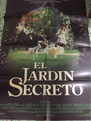 Poster El Jardin Secreto Kate Maberly Heydon Prowse 1993 (Usado)