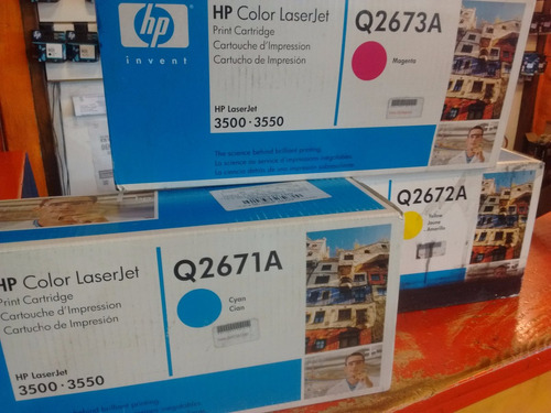 Toner Originales Nuevos Hp Q2671a-q2672a Y Q2673a - En Lote