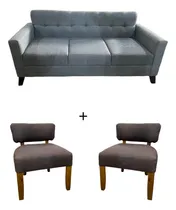 Comprar Combo Sillon 3 Cuerpos Vintage Paris 2 Materas Individual