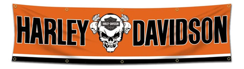 Kasflag Tapiz De Bandera De Harley De Davidson (2 X 8 Pies, 