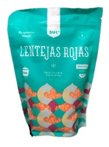 comprar Lentejas Rojas 500gr - Sin Piel - Suk