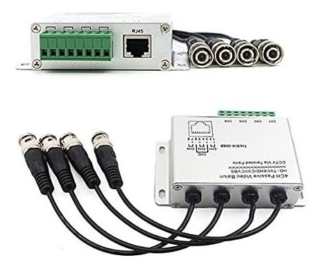 Transceptor Pasivo Beelion Balun Hd De 4 Canales Con Bnc Con