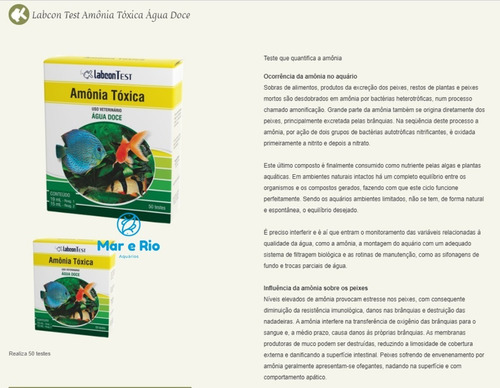 Imagem 6 de 8 de Kit Testes Alcon Labcon Amonia Toxica Doce E Nitrito No2 Nh3