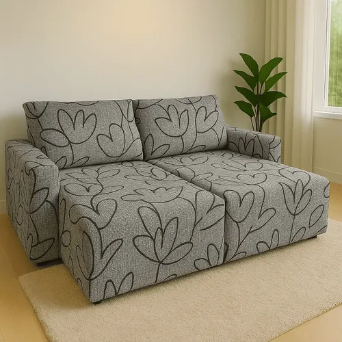 Capa Sofá Retrátil 2 Módulos Braço Completo - Cores/estampas CASA DAS CAPAS