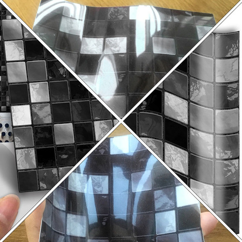 25 Pegatinas Para Azulejos De Cristal Diseño De Mosaico Im