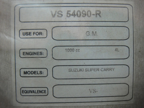 Empacadura Tapa Valvula Suzuki Super Carry