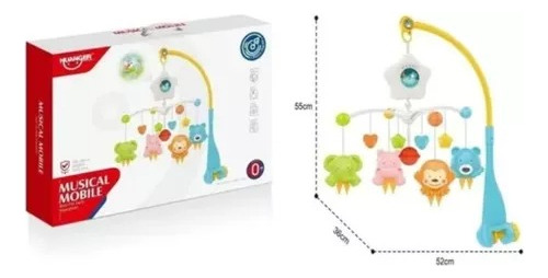 Movil Musical Con Proyector Cuna Para Bebe