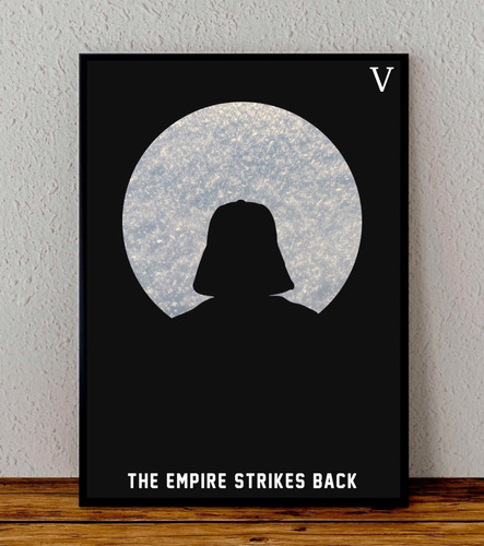 Cuadro 33x48 Poster Enmarcado Star Wars Darth Vader Ep 5