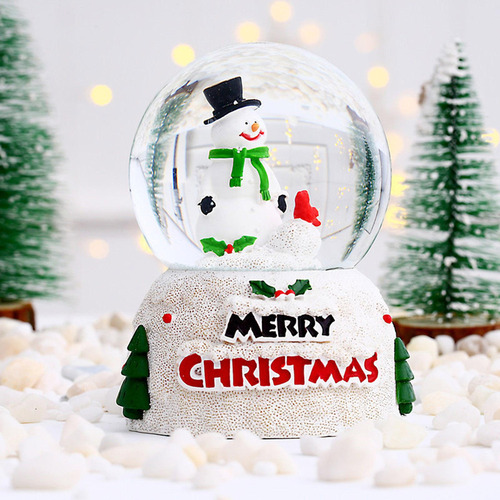 Bola De Cristal Bola De Nieve Navideña Muñeco De Nieve L