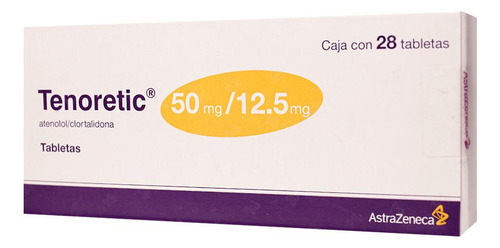 Tenoretic 50/12.5 Mg Caja C/28 Tabletas - ASTRAZENECA, S.A. DE C.V