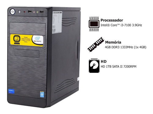Computador Goldentec F-gcl Intel Core I3-7100 3.9ghz 4gb 1tb