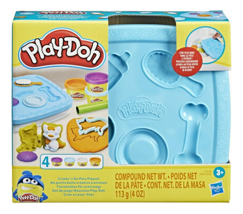 Play-doh Set De Juego Mascotas Play-doh Con Recipiente De