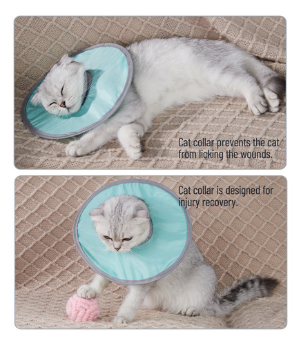 Collar Ajustable En Forma De Cono De Gato Para Recuperar El