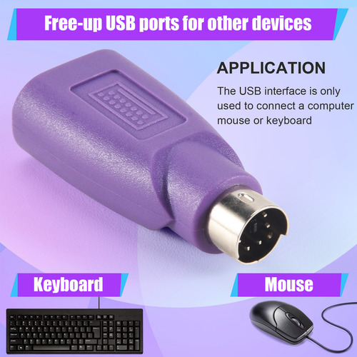 L Para Conector Usb, Ratón Y Teclado De Ordenador Adapt-fs