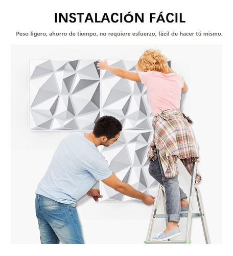 20 Piezas Paneles Decorativos 3d Para Pared,Panel Decorativo 3D PVC,20 Piezas Panel Decorativo 3D Impermeable Resistente Al Fuego Para Decoración, Hogar, Oficina, Dormitorio, Vestíbulo,30x30cm