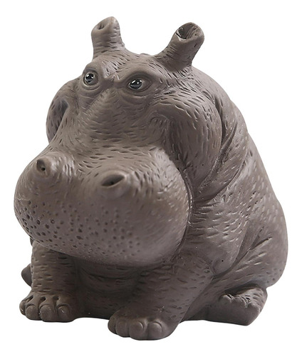 Pequeña Estatua De Hipopótamo Figura De Hipopótamo En