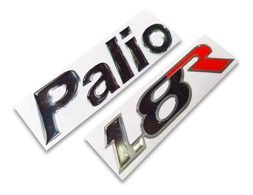 Kit De Emblemas Fiat Palio 1.8r En Alto Relieve 3d. 
