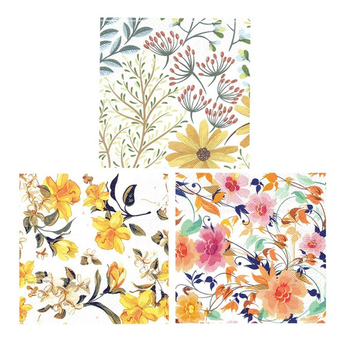 Imagen 1 de 4 de Servilletas Decoupage Set Primaveral Laura Craft