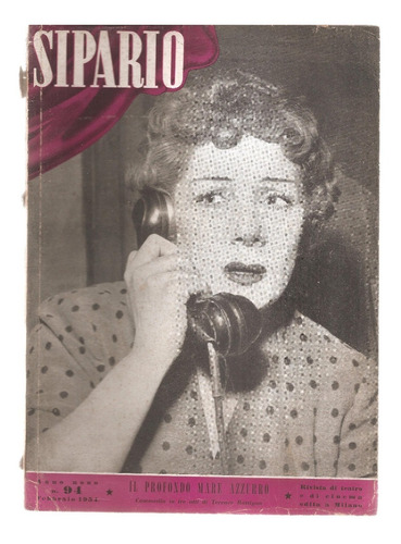 Revista Sipario Teatro Cinema Italiano Nº 94 Febbraio 1954