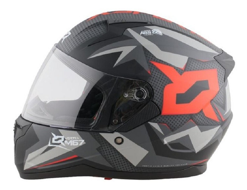 Casco Integral X Sports M67 Claw Negro Gris Mate