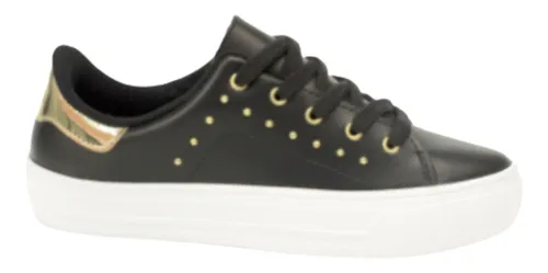 T nis Novo Preto Detalhes Em Spike Beira Rio Napa 4220.114 Frete