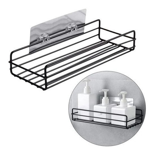 Imagen 3 de 4 de Estante Colgante Organizador Adhesivo Deco Rectangular