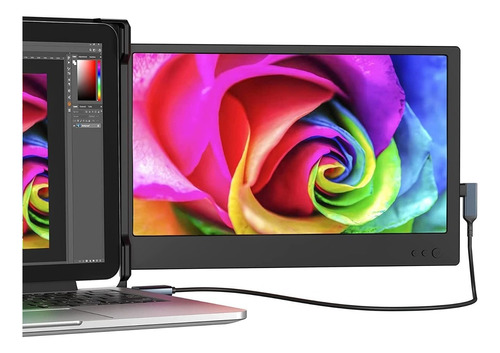 Monitor Portátil Ofiyaa P1 12 PuLG Fhd 1080p Ips Usb Tipo C Color Negro