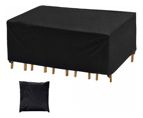 El Juego De Muebles De Mesa De Patio Rectangular Cubre L