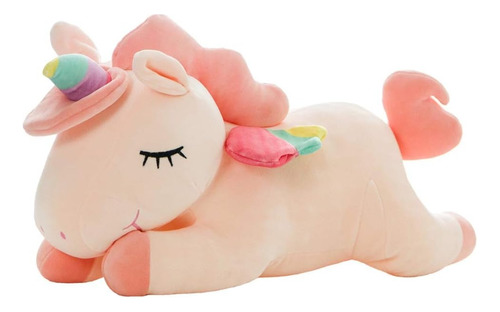 Unicornio De Peluche Pony Para Niña Arcoiris Pegaso Almohada