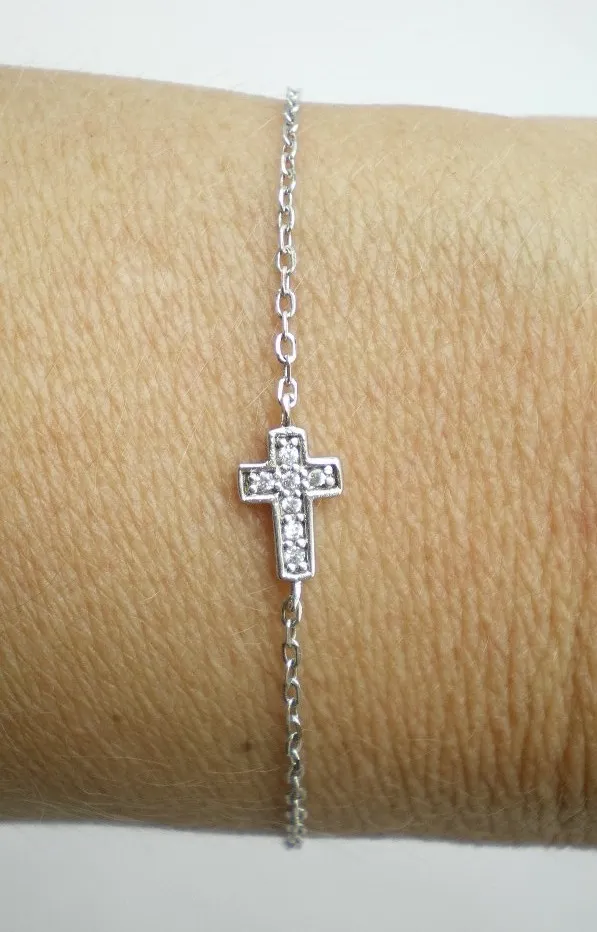 Pulsera/tobillera De Plata 925 Y Zafiros