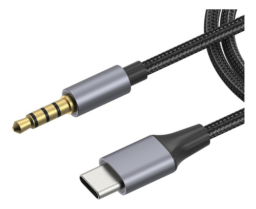 Cable Auxiliar Audio Tipo C A Ja*ck 3.5mm Macho Audífonos Coche 2 Metros Gitifo, Compatible Con Genérica Dispositivos De Android De Móviles/portátiles/tabletas