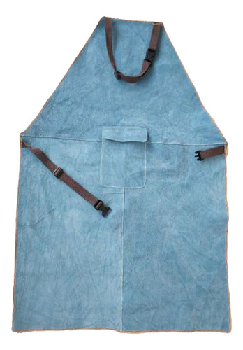 Delantal De Soldadura, Ropa De Abrigo De 60cmx90cm Azul