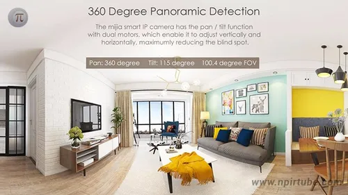 Xiaomi Mijia Visión Nocturna De 360 Grados 720p Cámara Ip