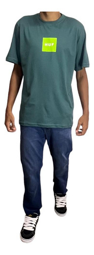 Camiseta Huf Set Box Ss Tee- Verde