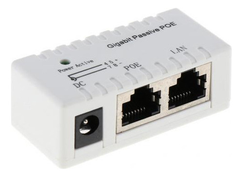 5 Inyector Pasivo Poe Potencia Datos Ethernet Rj45