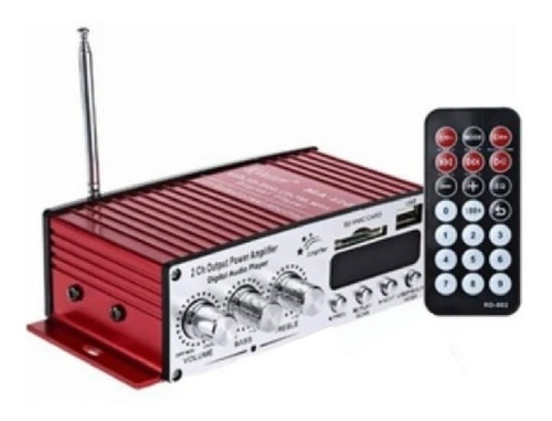 Amplificador Potencia Usb Bluetooth Aux Mid/bass 2x20w 12v 
