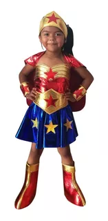 Disfraz Mujer Maravilla O Wonder Woman Niña Modelo 1