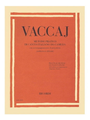 Método Practico De Canto (soprano O Tenor)