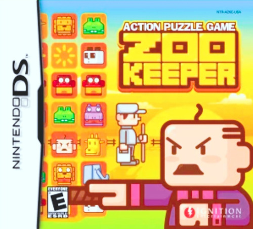 Zoo Keeper Action Puzzle Game Nintendo Ds