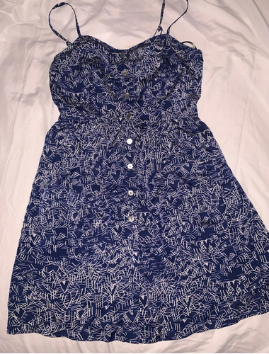 Vestido De Seda Forever 21 Talle S