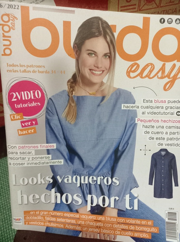 Burda Easy Revista De Junio 2022, 66 Paginas