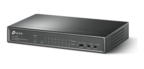 Imagen 2 de 8 de Switch Tp-link 9 Bocas Tl-sf1009p Poe+ Metal Camaras Ip
